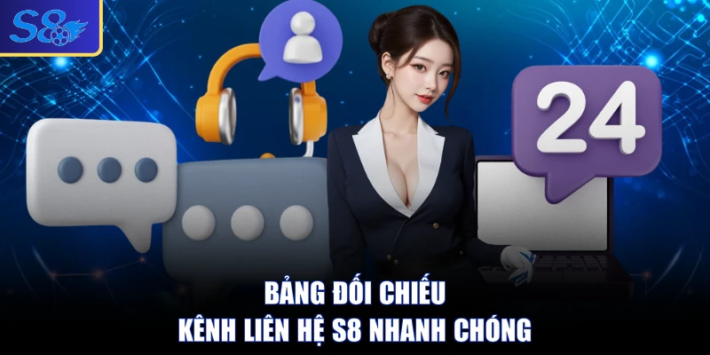 Bảng đối chiếu kênh liên hệ S8 nhanh chóng
