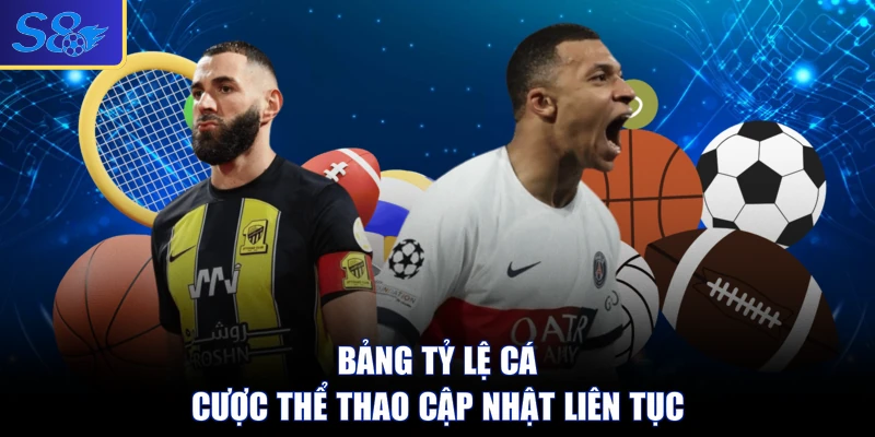 Bảng tỷ lệ cá cược thể thao cập nhật liên tục